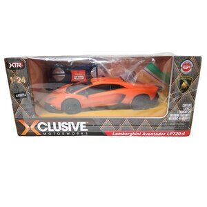 RC Remote Controlled Car 1:24 Scale Orange Lamborghini by X- Clusive Motorsports